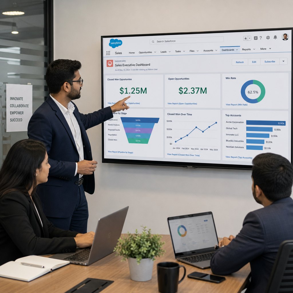 Illustration: breaking down data barriers between Salesforce and enterprise systems