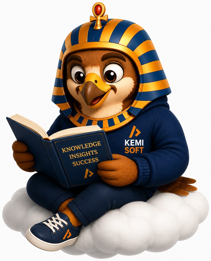 Horus, the Kemisoft falcon mascot