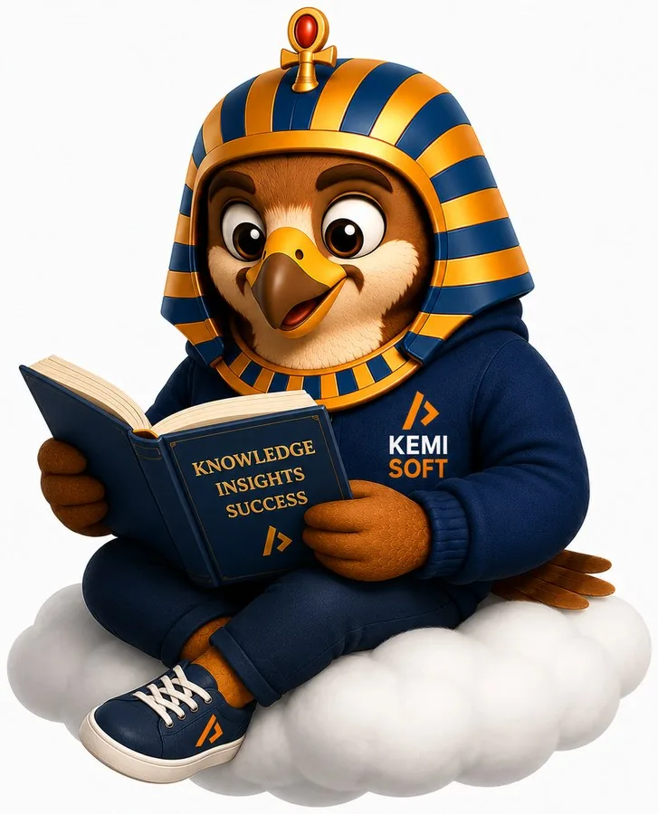 Horus, the Kemisoft falcon mascot