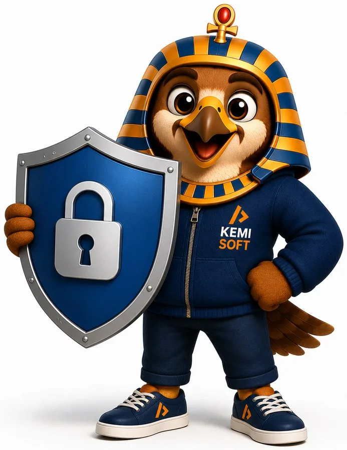 Horus, the Kemisoft falcon mascot