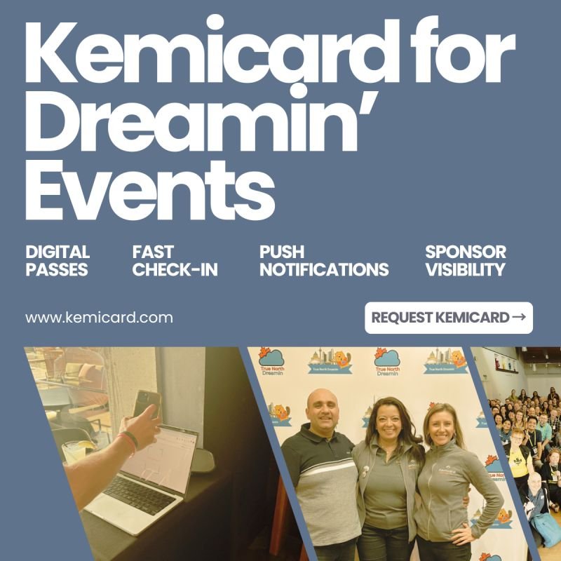 KemiCard Free for Dreamin' Events